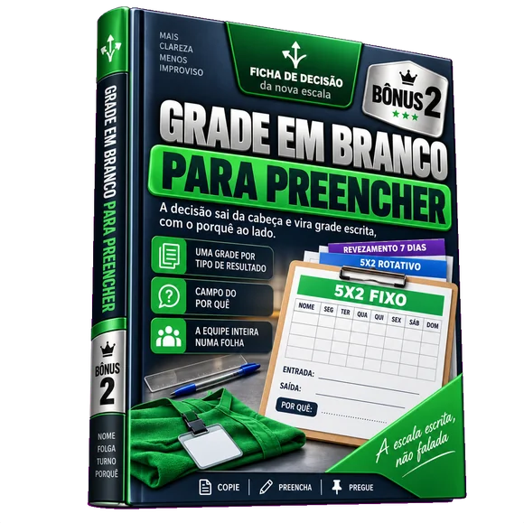 Bônus 2, Grade em Branco para Preencher